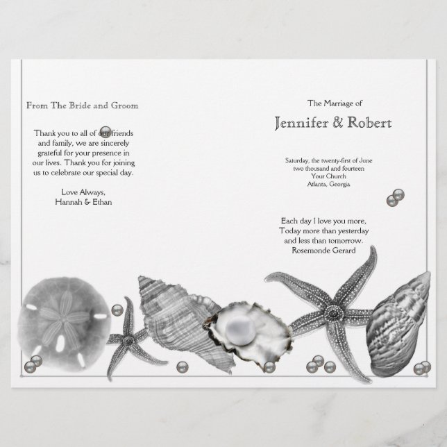 Glamour Beach in Silver Wedding Programm (Vorderseite)