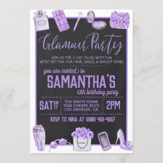 Glamour Birthday Party Einladung