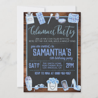 Glamour Birthday Party Einladung