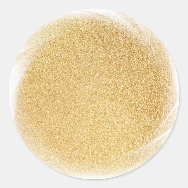 Glamour Blank Template Elegante Imitate Gold Glitz Runder Aufkleber (Vorderseite)