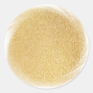 Glamour Blank Template Elegante Imitate Gold Glitz Runder Aufkleber