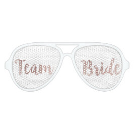 Glamour Chic Rose Gold Team Bride Sonnenbrille