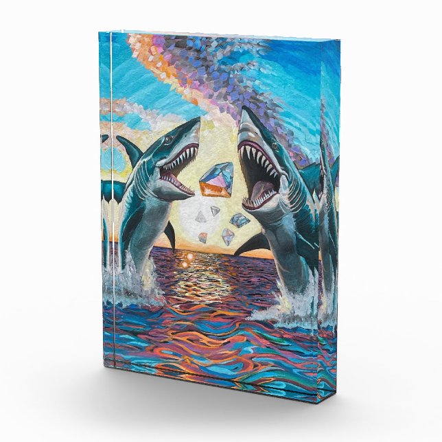 Glamour Chomp-Shark Breaching for Shiny Gems- Fotoblock (Rechts)