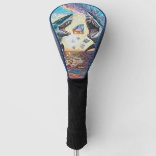 Glamour Chomp-Shark Breaching for Shiny Gems- Golf Headcover