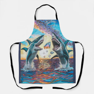 Glamour Chomp-Shark Breaching for Shiny Gems- Schürze