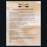 Glamour Coffee EYELASH EXTENSION CONSENT FORMULAR Flyer<br><div class="desc">Eyelash Extensions Consent Formulare sind perfekt für Ihr Lash Extension Geschäft. Dieses moderne und ausgeklügelte Konsensformular bietet eine glamouröse, minimalistische Illustration der Wimpern einer Frau, einen Titel und einen Block, wo Sie alle Ihre Einwilligungsinformationen auf einem luxuriösen, Aquarellfarben braunen Kaffeehintergrund einfügen können. Brauchst du Hilfe? Bitte schicken Sie mir eine...</div>