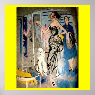 Glamour der 1950er Jahre Poster