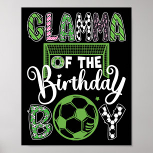 Glamour des Fußballspielers zum Geburtstag Poster