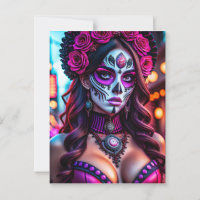 Glamour Día de los Muertos Catrina Portrait mit