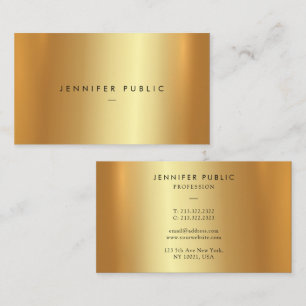 Glamour Eleganto Modernes Template Luxus Imitats G Visitenkarte