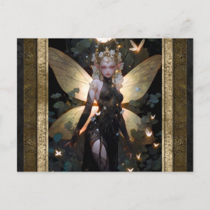 Glamour Fail Girl Fantasy Kunst Postkarte