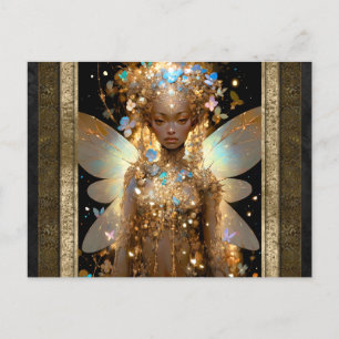 Glamour Fail Girl Fantasy Kunst Postkarte