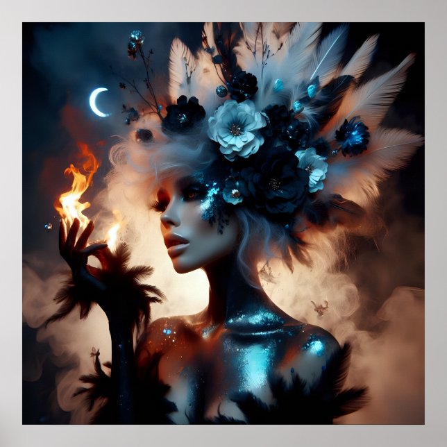 Glamour Fashion Luxus Fantasy Märchen Foto Poster (Vorne)