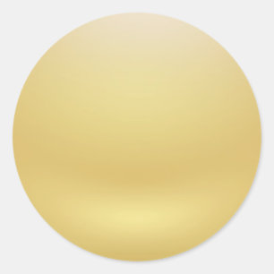 Glamour-Faux-Gold-Leerzeichen Elegant Chic Runder Aufkleber
