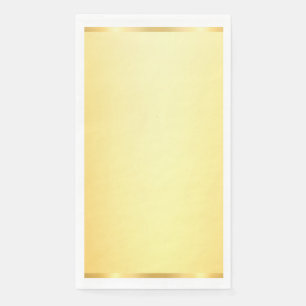 Glamour-Faux-Gold-Moderne-Leer-Vorlage Serviette