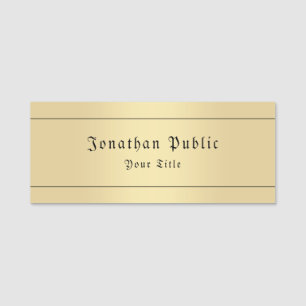 Glamour-Faux-Gold-Vintage-Look-Alttext-Template Namensschild