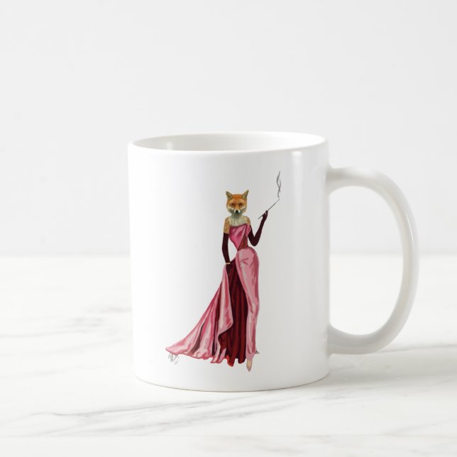 Glamour Fox in Rosa Tasse (Rechts)