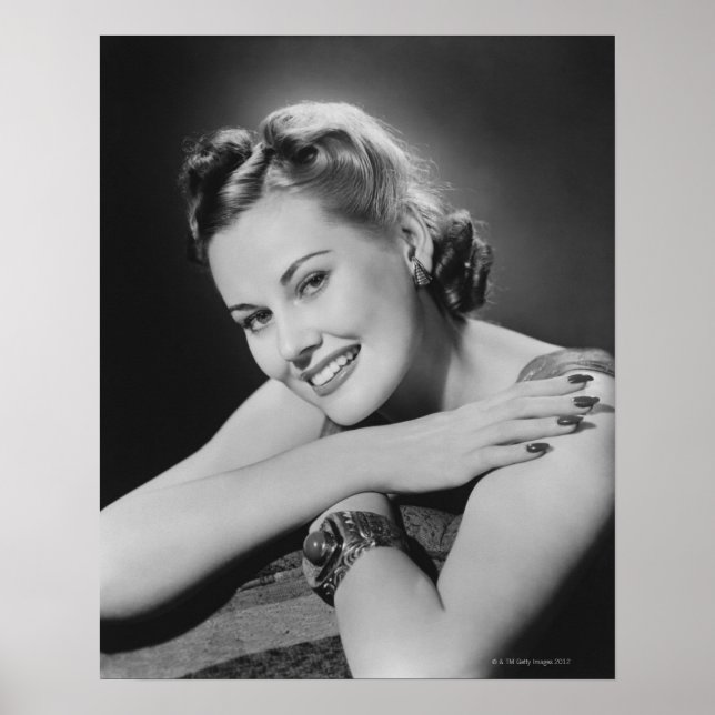 Glamour-Frau Poster (Vorne)