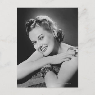Glamour-Frau Postkarte