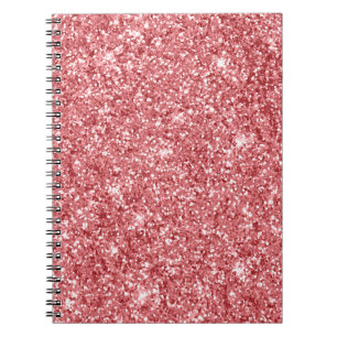 Glamour Funkelnd Pink Glitzer Notizblock