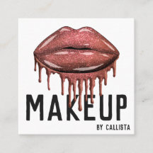 Glamour Funkelnd Rose Glitzer Tropfen Lips Makeup