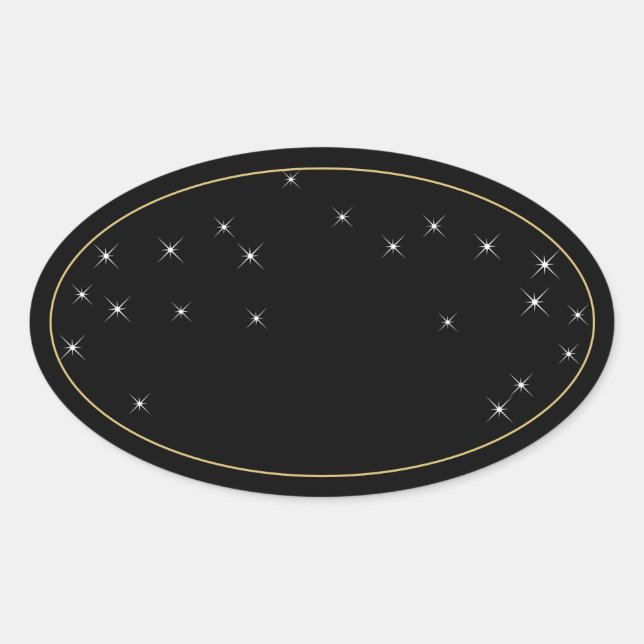 Glamour-Gelb-Glitzer-Produktkennzeichnungen Ovaler Aufkleber (Vorderseite)