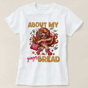Glamour Gingerbrot Girl Pink Weihnachten T-Shirt