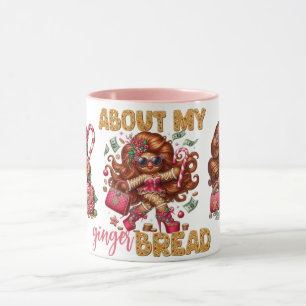 Glamour Gingerbrot Girl Pink Weihnachten Tasse