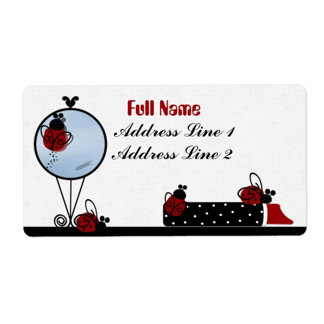 Glamour Girl Avery Label (Vorne)