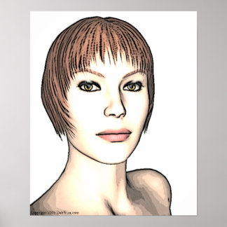 Glamour Girl Print Poster