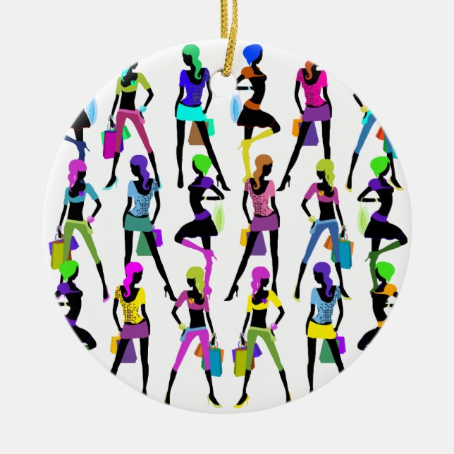 Glamour Girls Keramik Ornament (Vorne)