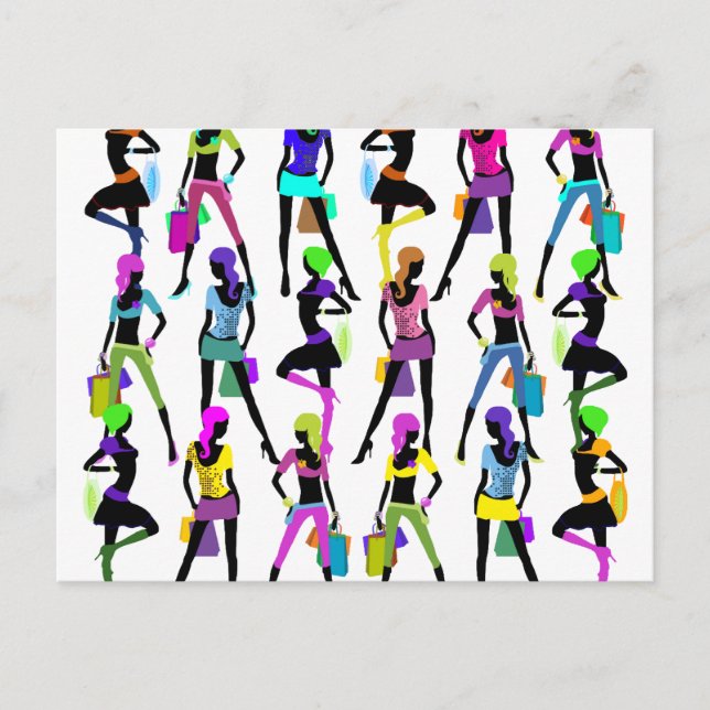 Glamour Girls Postkarte (Vorderseite)