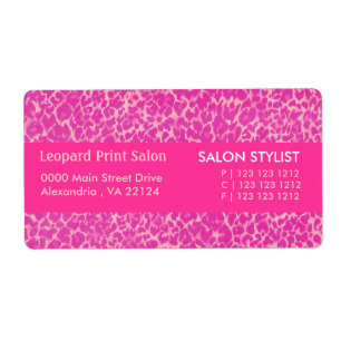 Glamour Glamour Hot Pink Panther Pattern Spots