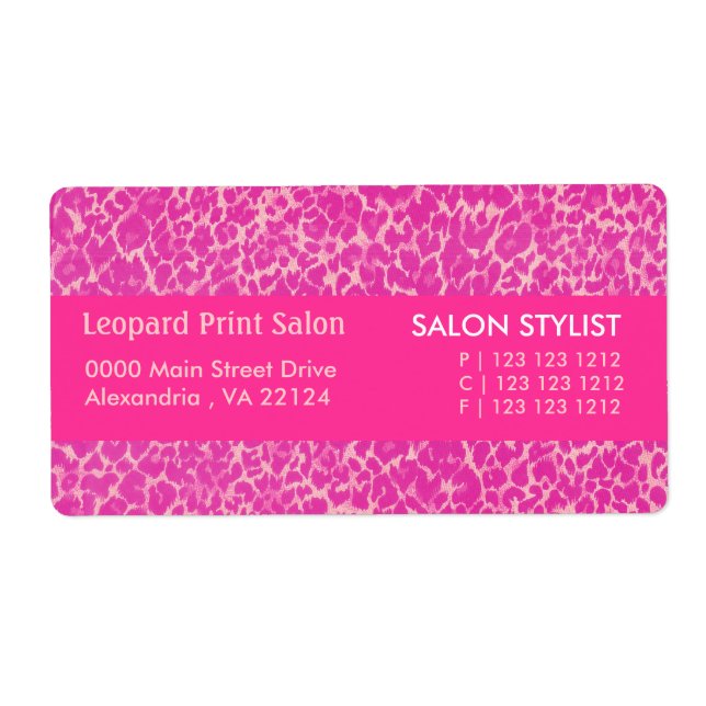 Glamour Glamour Hot Pink Panther Pattern Spots (Vorne)