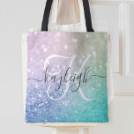Glamour Glitzer Holograph Hübsch Personalisiert<br><div class="desc">Dieses farbenfrohe,  bunt gestylte Glitzer-Muster lässt sich einfach mit Ihrem individuelle Name und/oder Monogramm personalisieren.</div>