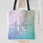 Glamour Glitzer Holograph Hübsch Personalisiert<br><div class="desc">Dieses farbenfrohe,  bunt gestylte Glitzer-Muster lässt sich einfach mit Ihrem individuelle Name und/oder Monogramm personalisieren.</div>