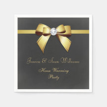 Glamour Gold Bow & Ribbon House Erwärmung