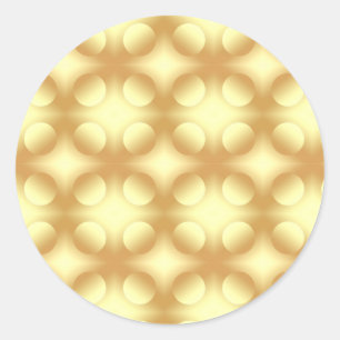 Glamour Gold Circles Blank Elegant Template Runder Aufkleber