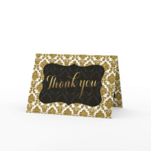 Glamour Gold Damask Gold Foil Wedding DANK