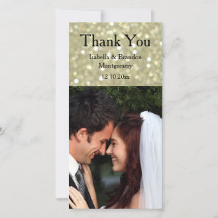 Glamour Gold Dankeschön Card Dankeskarte