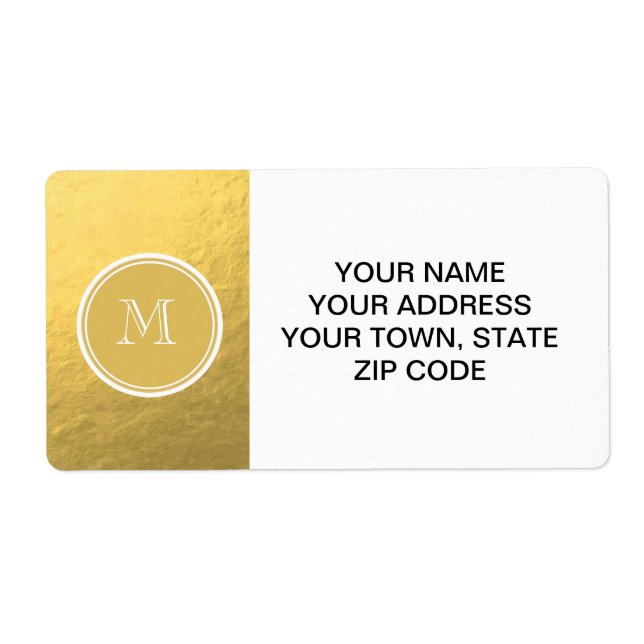 Glamour Gold Foil Backrorgram (Vorne)