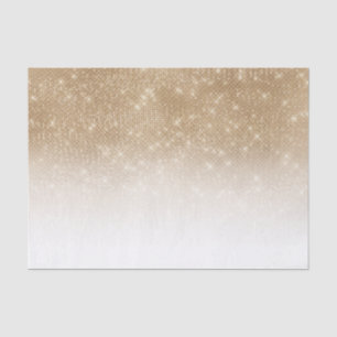 Glamour Gold Glitzer Sequin Ombre Gradient Seidenpapier