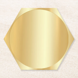 Glamour Gold Look Trendy Elegante Blank Template Untersetzer