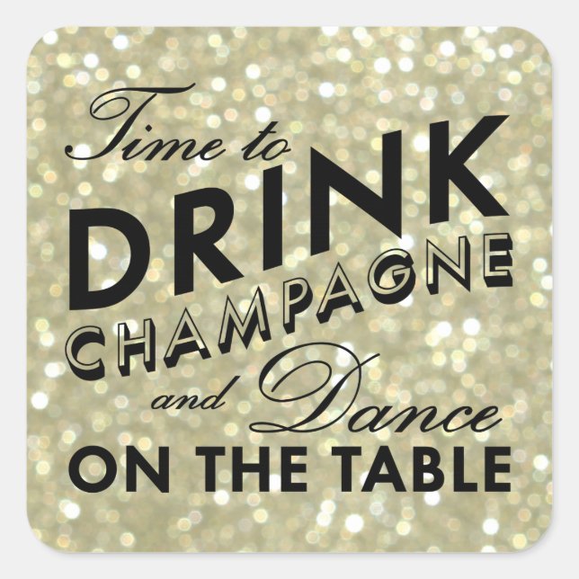 Glamour Gold Sticker (Vorderseite)