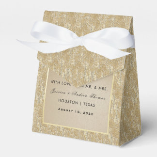 Glamour Gold & Stylish Gem Wedding Geschenkschachtel