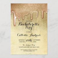 Glamour Gold Thick Glitzer Tropfen Bachelorette