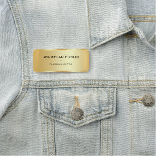 Glamour Gold Vorlage Luxus-Look Corporate Namensschild
