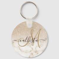 Glamour Gold White Glitzer Marmor Gradient Ombre