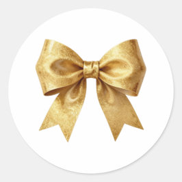 Glamour-Goldfolienband-Kunst Runder Aufkleber