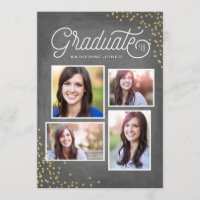 Glamour Grad 4-Foto Collage Abschluss